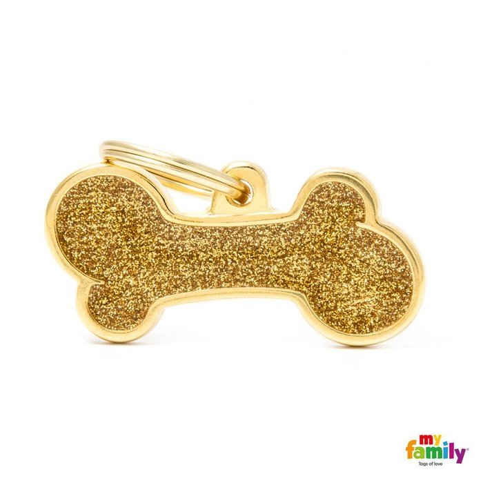 MyFamily medaille Médaille pour chiens - Shine OS Large glitter GOLD