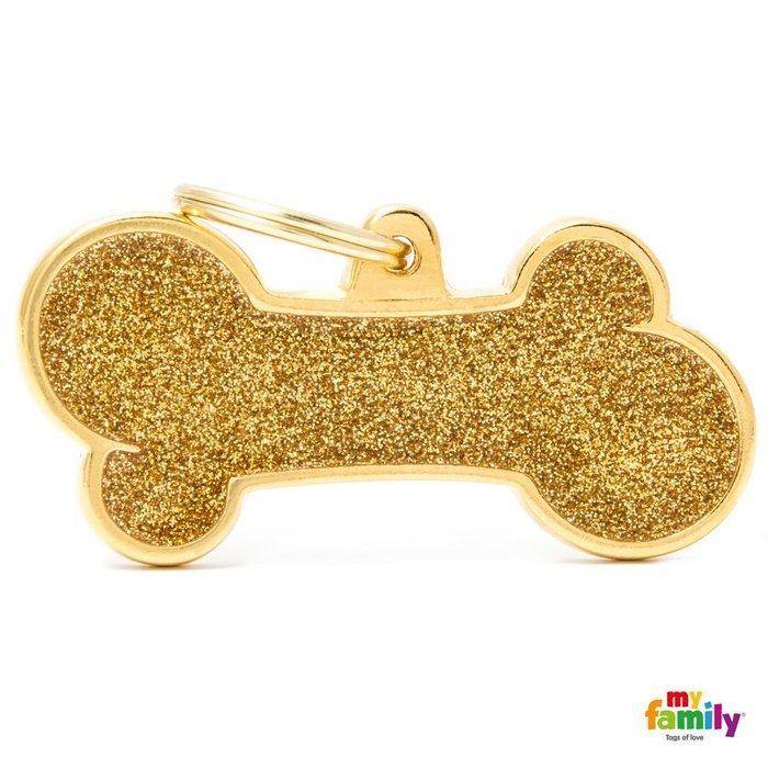 MyFamily medaille Médaille pour chiens - Shine OS XL glitter GOLD