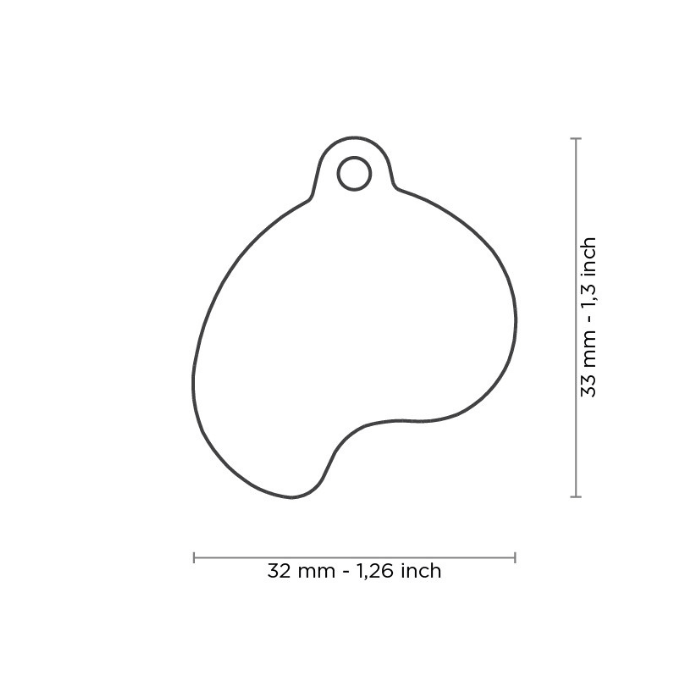 MyFamily medaille Médaille pour chiens - Steak