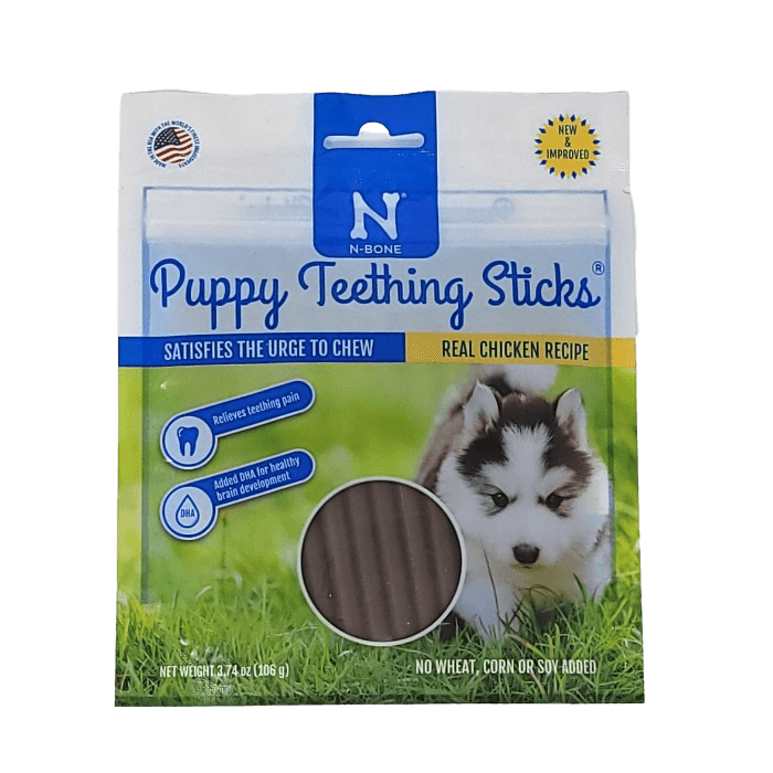 N-bone Gâteries Bâton de dentition pour chiot - saveur de poulet 3.7oz