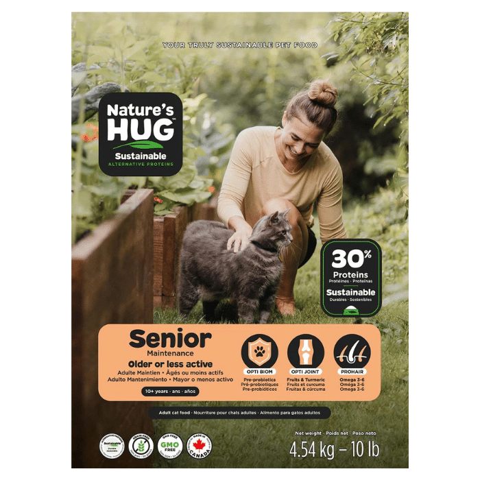 Nature&#39;s Hug nourriture Nourriture pour chat senior et moins actif