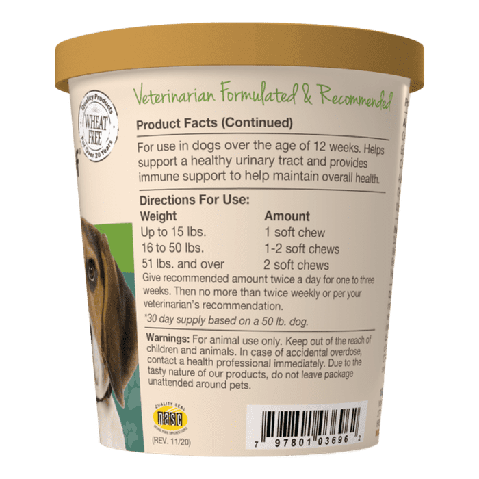 Naturvet supplement Cranberry Relief soins urinaire 60 bouchées Cranberry Relief soins urinaire 60 bouchées