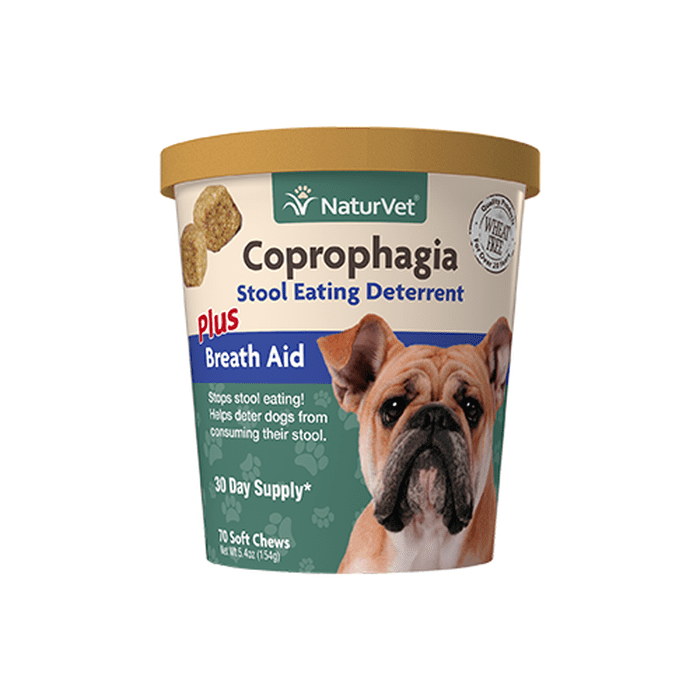 Naturvet supplement NaturVet coprophagia pour les chiens qui mangent leur selle 70 comprimés