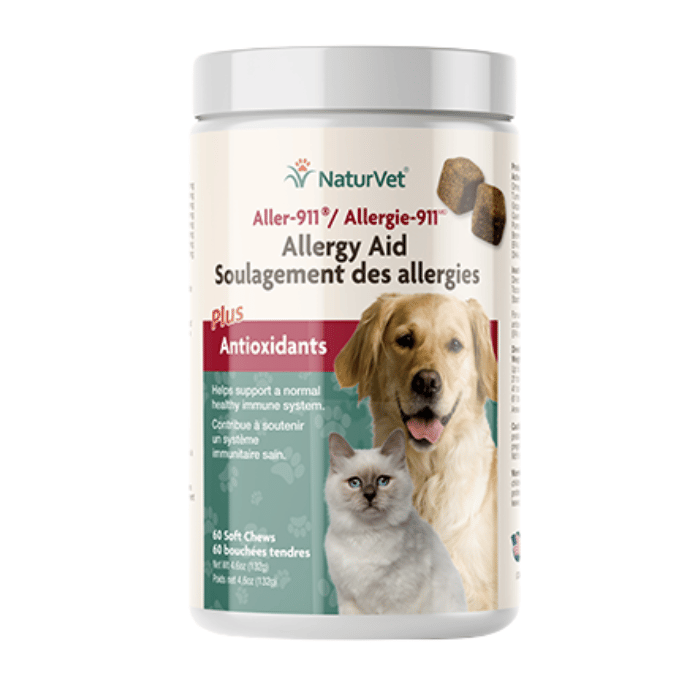 Naturvet supplement Soulagement des allergies pour chats et chiens Aller-911 Plus