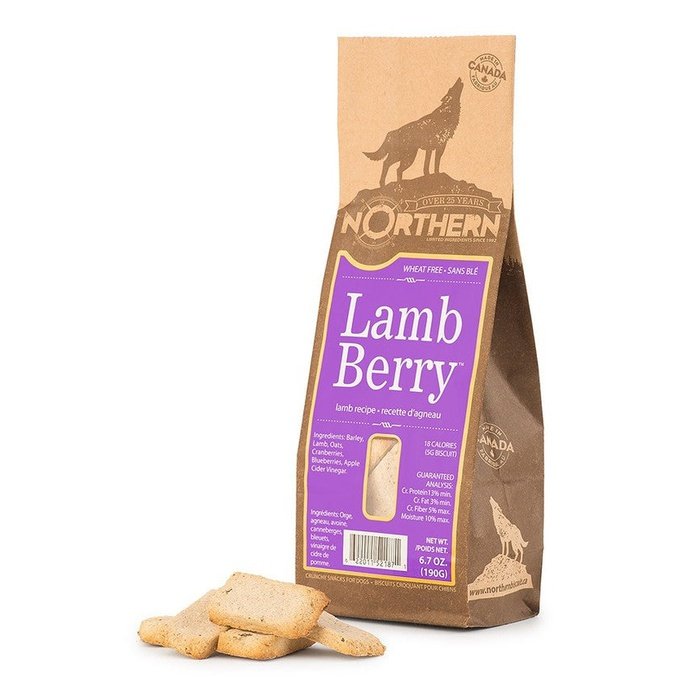 Northern biscuit Gâteries Biscuits pour chiens - Agneau &amp; Baie 190g