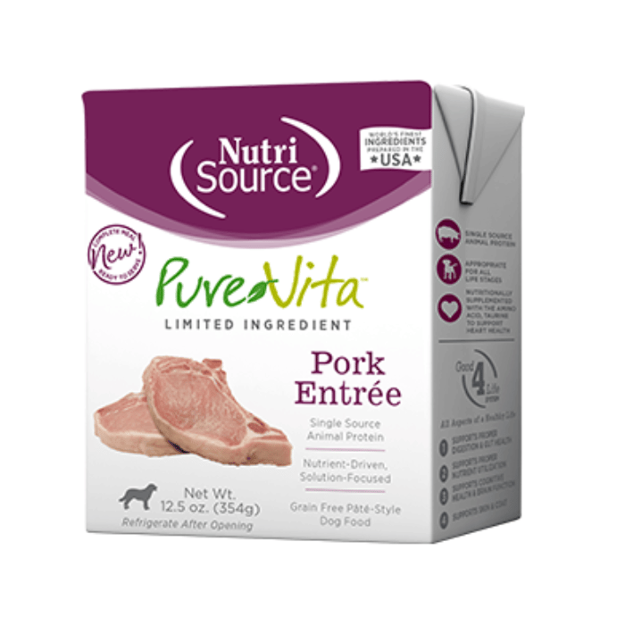 PureVita wet food starter Pork 12 x 12.5oz Sherbrooke Canin