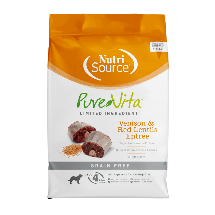 Nutri Source nourriture Nourriture pour chiens NutriSource Purevita Venaison ingrédients limités sans grains