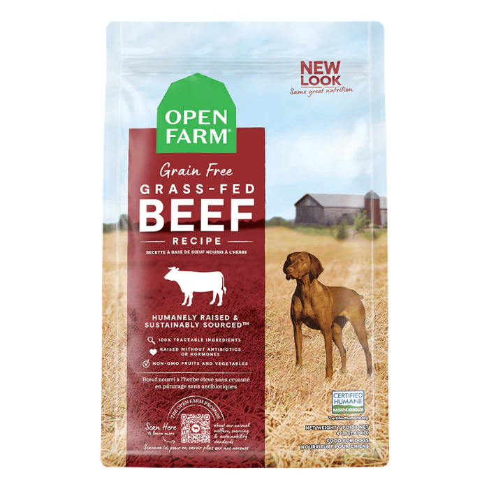 Open Farm nourriture Nourriture pour chien Open Farm Boeuf sans grain