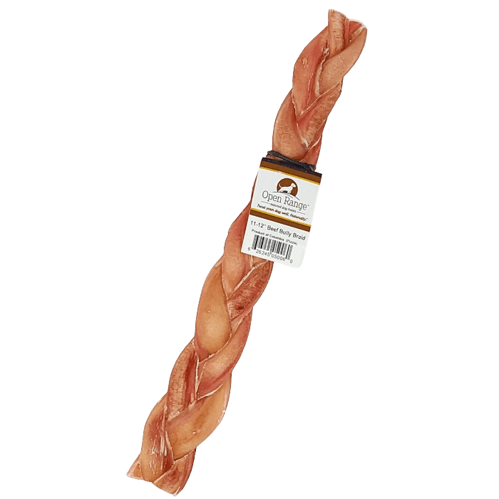 open range bully Bully tressé de boeuf  Open Range 12"