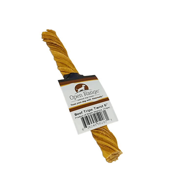 open range Gâteries Bâton de tripe torsadé 5''