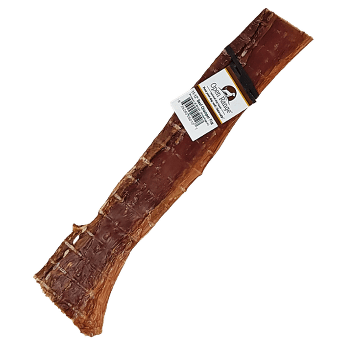 open range Gâteries Chomper de boeuf aplati 12'' - gâteries pour chiens