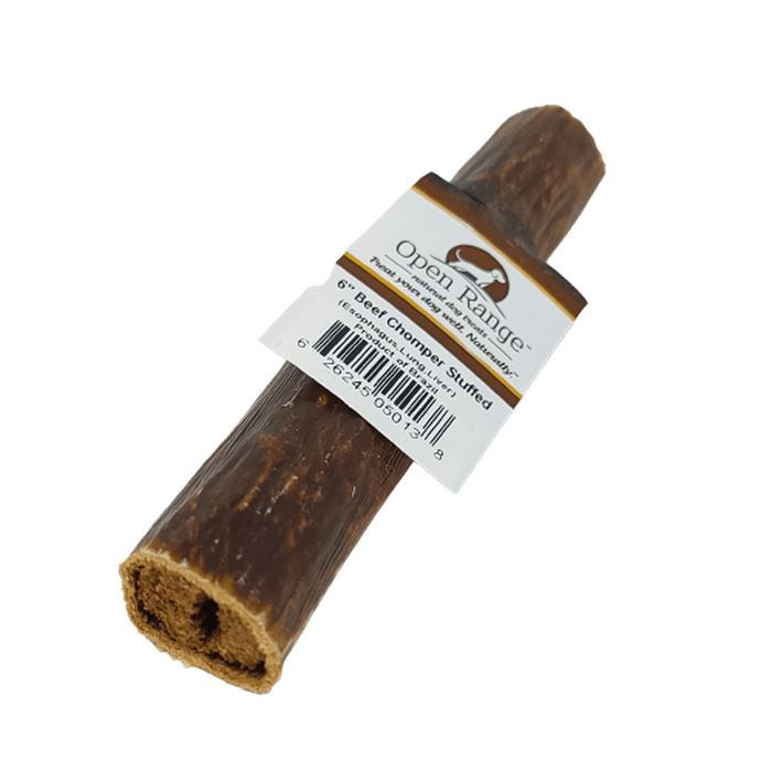 open range Gâteries Chomper de boeuf farci - gâteries pour chiens