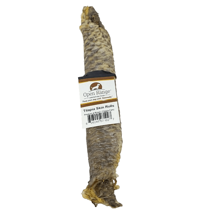 open range os a macher Tilapia Skin Rolls Peau de Tilapia roulé