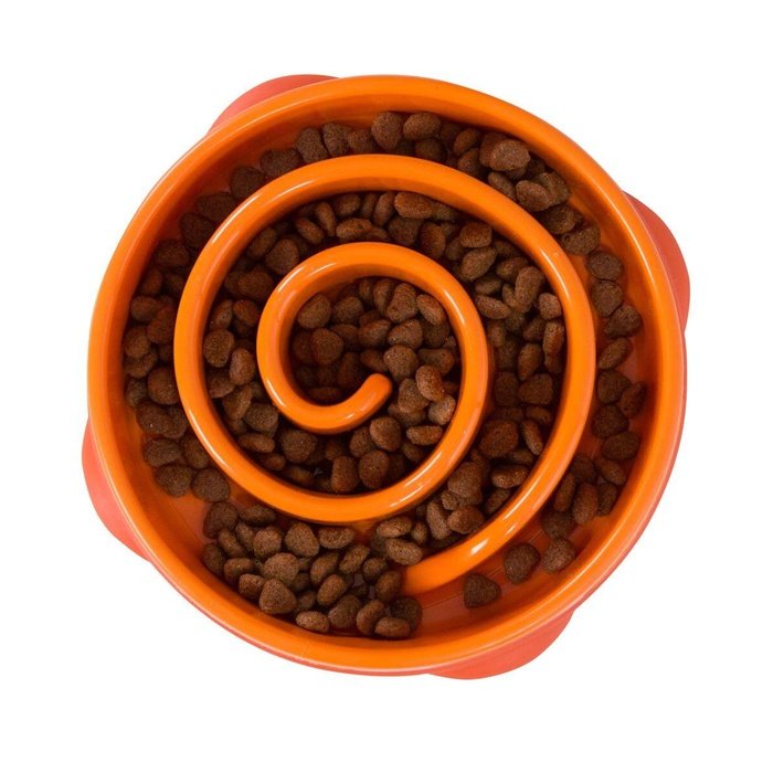 Outward hound bols pour chien Bol modérateur pour chien Kyjen Fun Feeders Orange