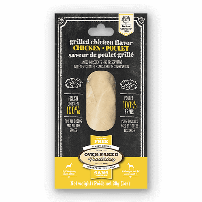 Oven baked tradition Gâteries Gâteries pour chiens Filet de poulet à saveur de poulet grillé