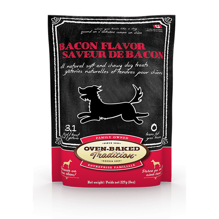 Oven baked tradition Gâteries Gâteries tendres pour chiens au bacon