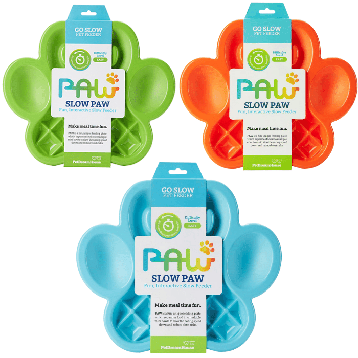 Pet dream house Bol modérateur Patte 2 en 1 Slow Paw Dish