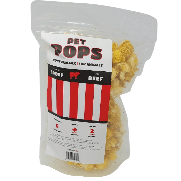 Petpops Popcorn pour chiens au boeuf