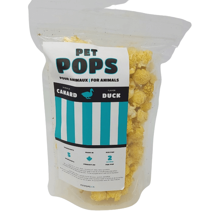 Petpops Popcorn pour chiens au canard