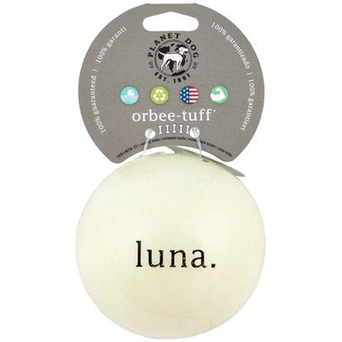 Planet dog balle Balle Lune Glow in the dark Orbee-Tuff Luna