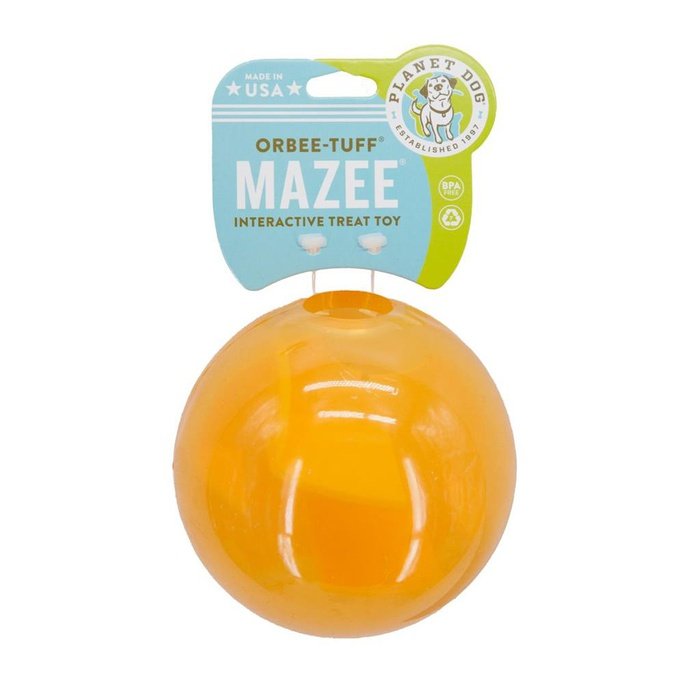 Planet dog jouet interactif Orange Balle Mazee Orbee Tuff
