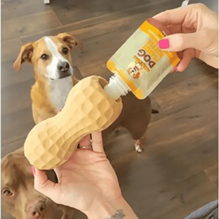 Poochie Butter jouets pour chien Jouet interactif Peanut avec pochette de beurre d&#39;arachide Poochie Butter