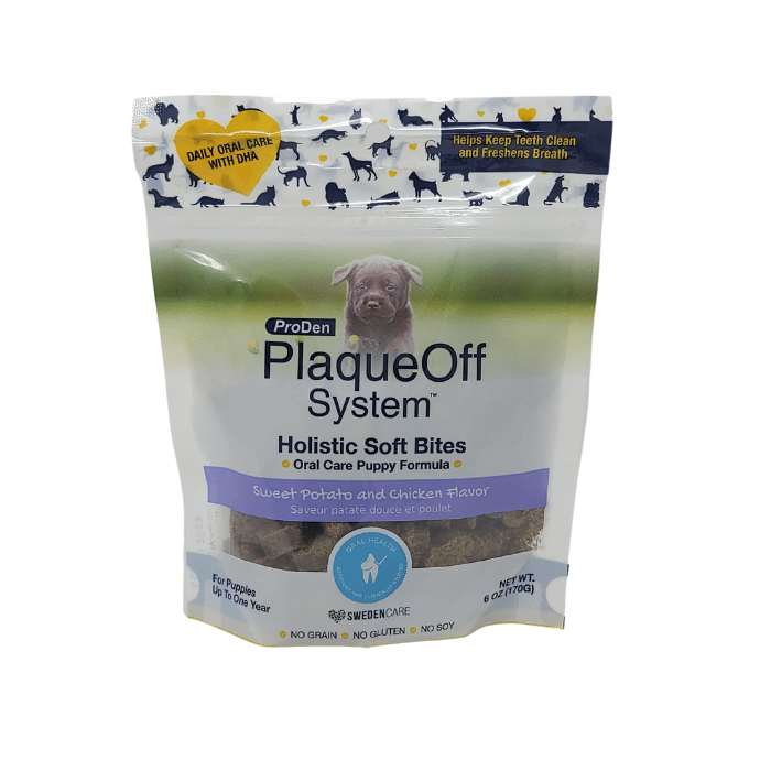 ProDen Gâteries PlaqueOff Holistic Soft Bites- Santé dentaire pour chiot avec DHA