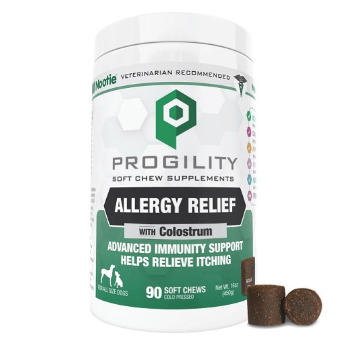 Progility supplement Progility- Soulagement des allergies avec Colostrum 90 bouchées