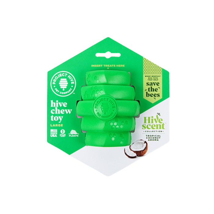 Project Hive jouets pour chien Large Jouet interactif pour chien Hive collection parfumée - Noix de coco