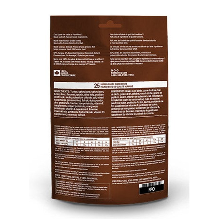 Pure Bites meal mixer Mélange à repas pour chat PureBites dinde