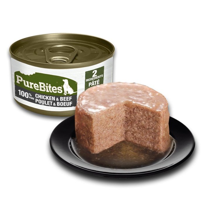 Pure Bites nourriture humide Pâté pour chien Poulet & Boeuf 2.5oz
