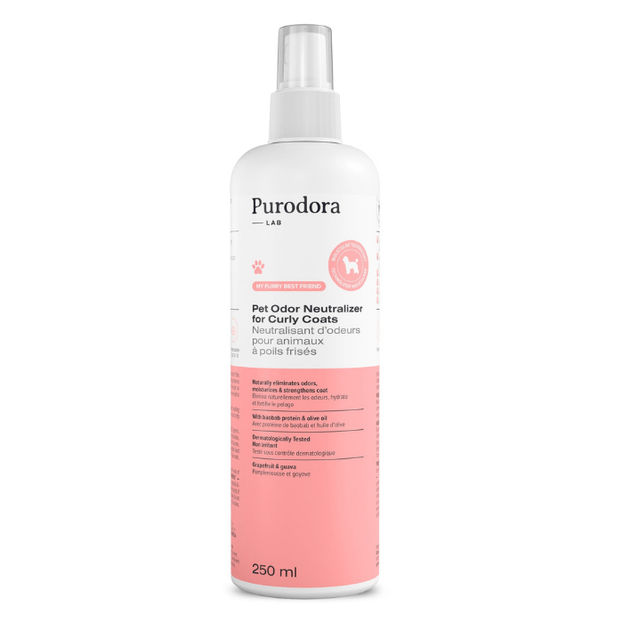 Purodora Lab shampoing Neutralisant d’odeurs pour animaux à poils frisés