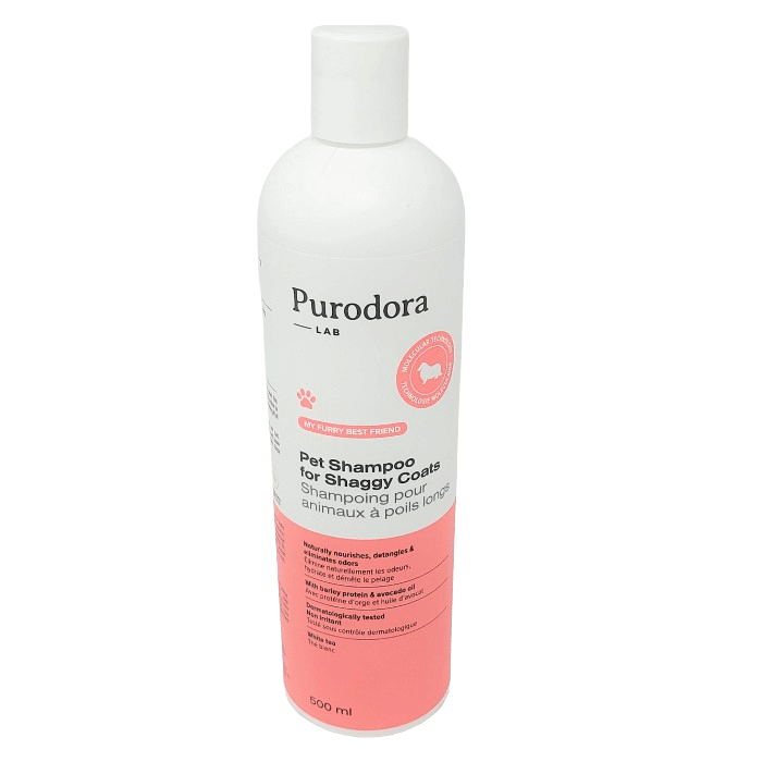 Purodora Lab shampoing Shampoing pour animaux à poils longs 500ml