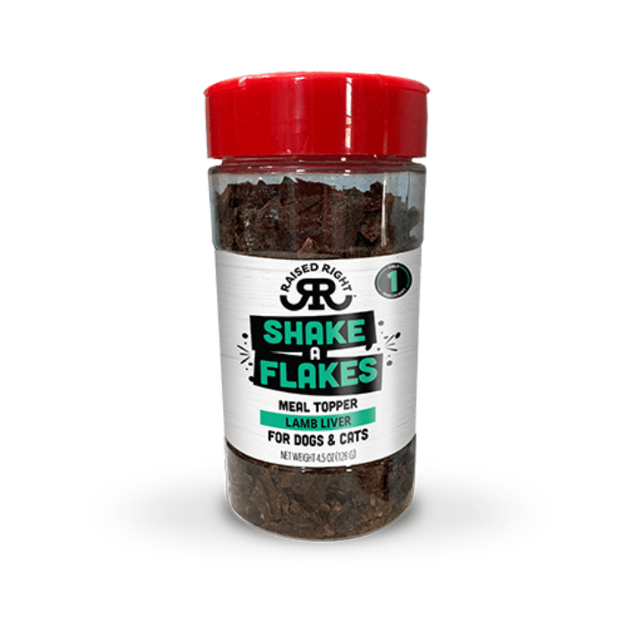 Raised Right Rehausseur de gout Shake A Flakes foie d'agneau