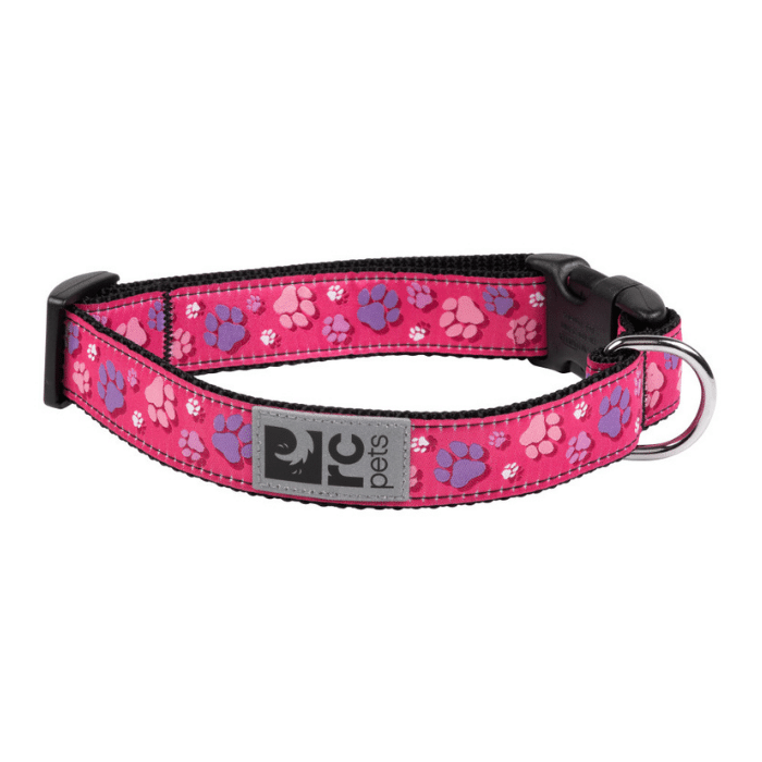 Rc Pets collier Collier à clip pour chien RcPets Pattes roses