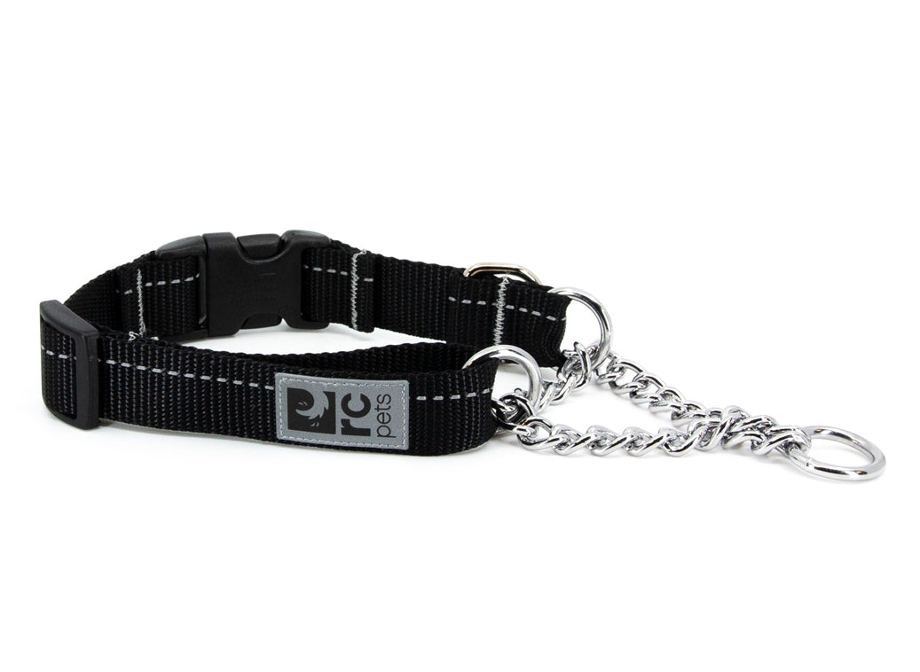 Rc Pets martingale Collier martingale chaîne à clip Quick Release Noir