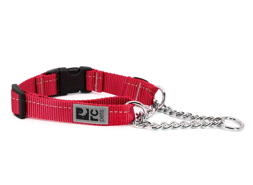 Rc Pets martingale Collier martingale chaîne à clip Quick Release Rouge