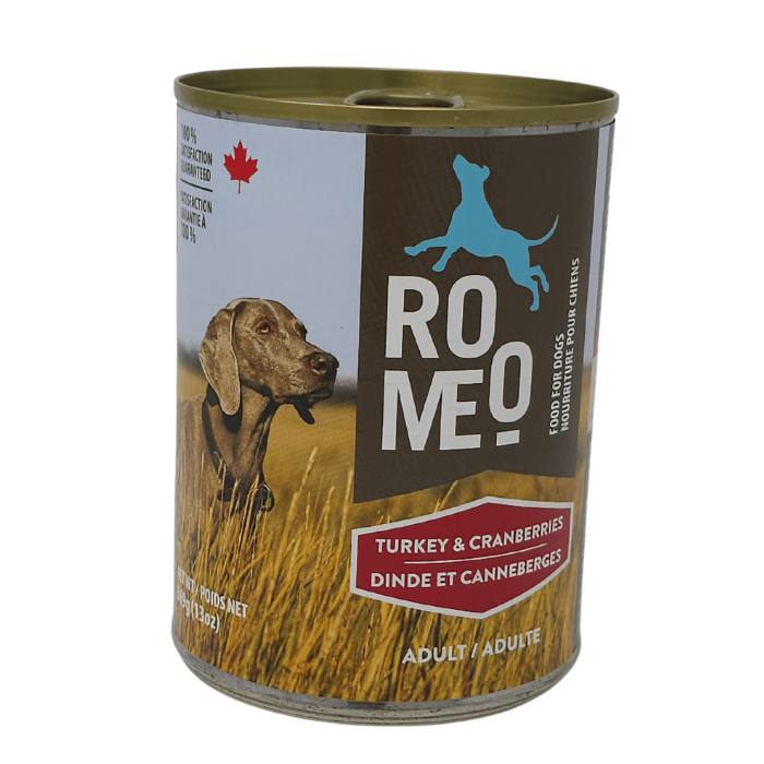 Romeo nourriture humide Nourriture humide pour chien - Romeo Dinde et canneberges 13oz