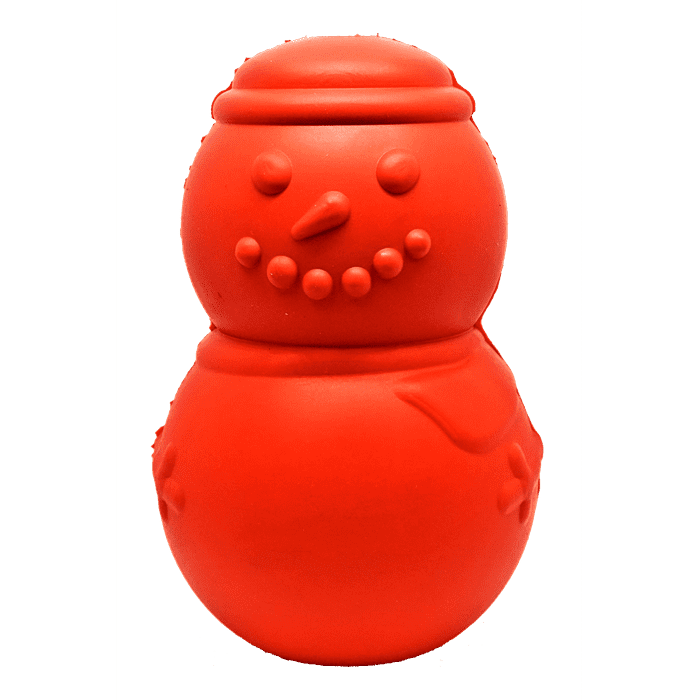 Sodapup jouets pour chien Large Bonhomme de neige distributeur de gâteries