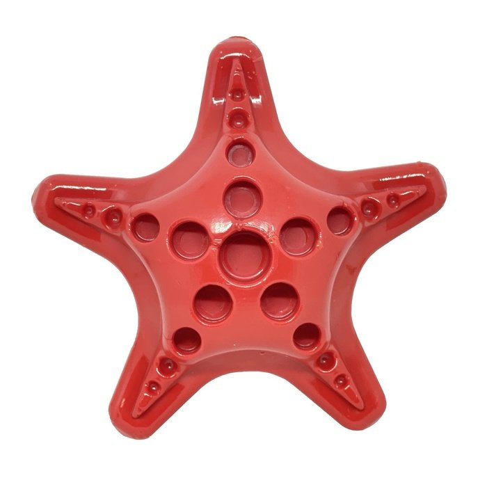 Sodapup jouets pour chien Étoile de mer rouge -  jouet à mâcher et distributeur de gâteries