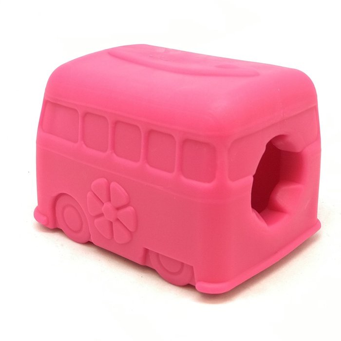 Sodapup jouets pour chien Large Mini Van Retro Rose - distributeur de gâteries