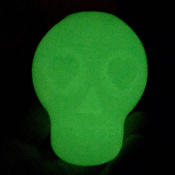 Sodapup jouets pour chien Tête de mort Sugar Skull Glow In The Dark - jouet distributeur de gâteries