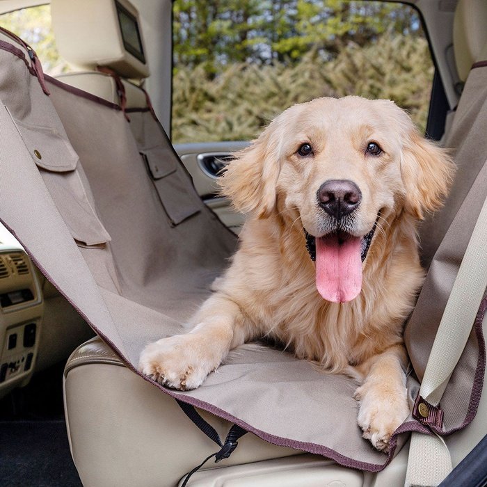 Protégez vos sièges d'auto avec des housses étanches pour chiens; style  hamac avec fenêtre en filet pour votre ami fury; convient aux VUS, aux  voitures et aux camions.