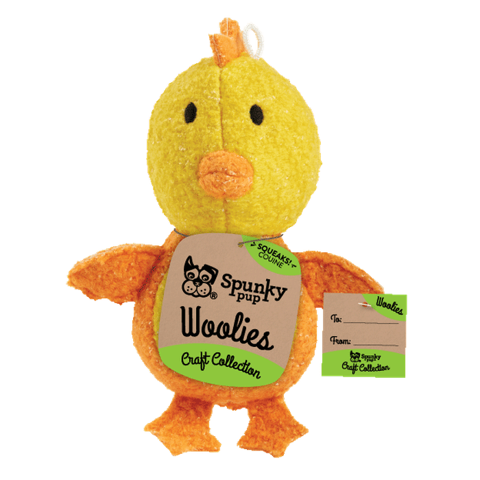 Spunky pup jouets pour chien Peluche Spunky Pup Woolies Poulet