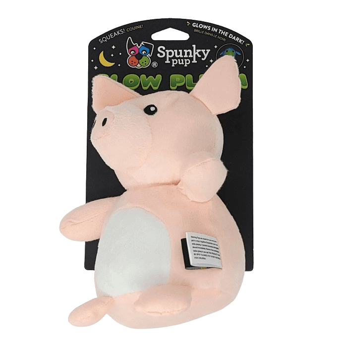 Spunky pup jouets pour chien Peluches Cochon Glow In The Dark