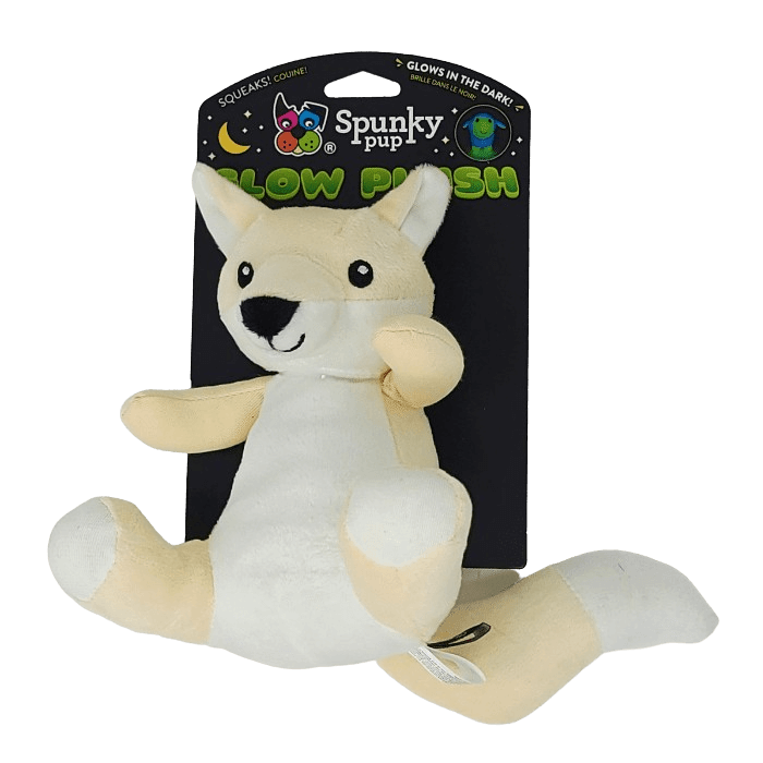 Spunky pup jouets pour chien Peluches Renard Glow In The Dark