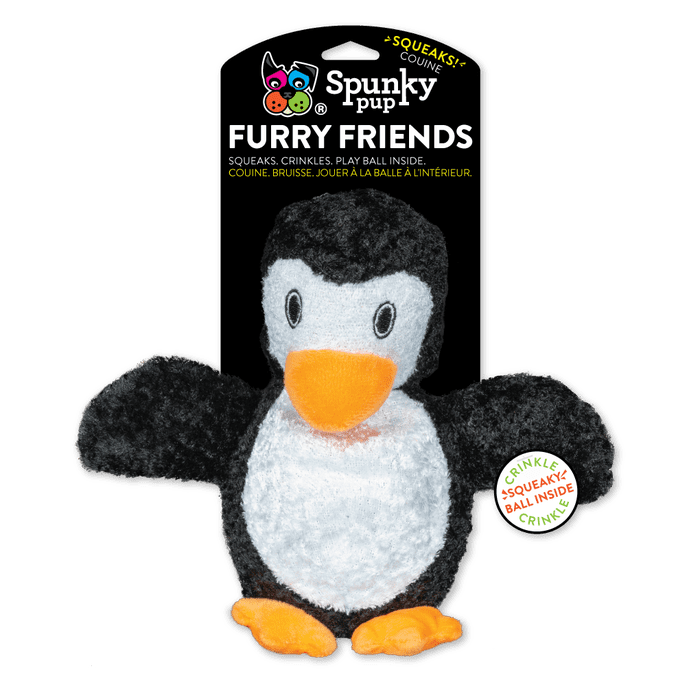 Spunky pup jouets pour chien Pingouin Spunky pup Furry Friends