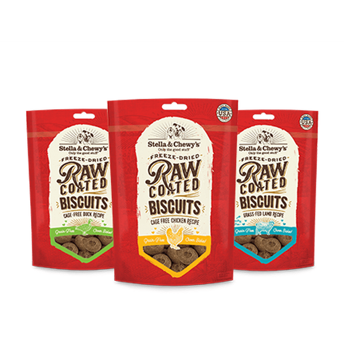 Stella & Chewy's biscuit Biscuits cuits au four, Freeze-Dried Raw Coated