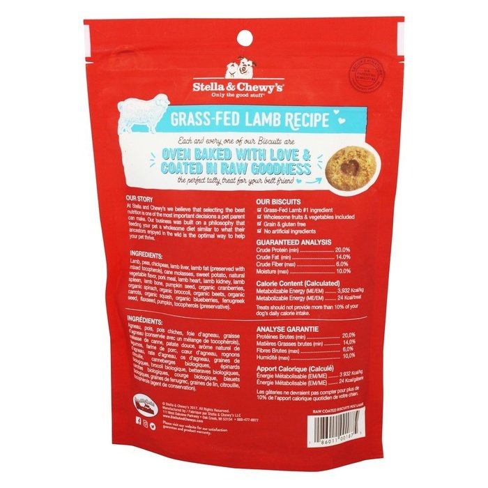 Stella &amp; Chewy&#39;s biscuit Biscuits cuits au four, Freeze-Dried Raw Coated