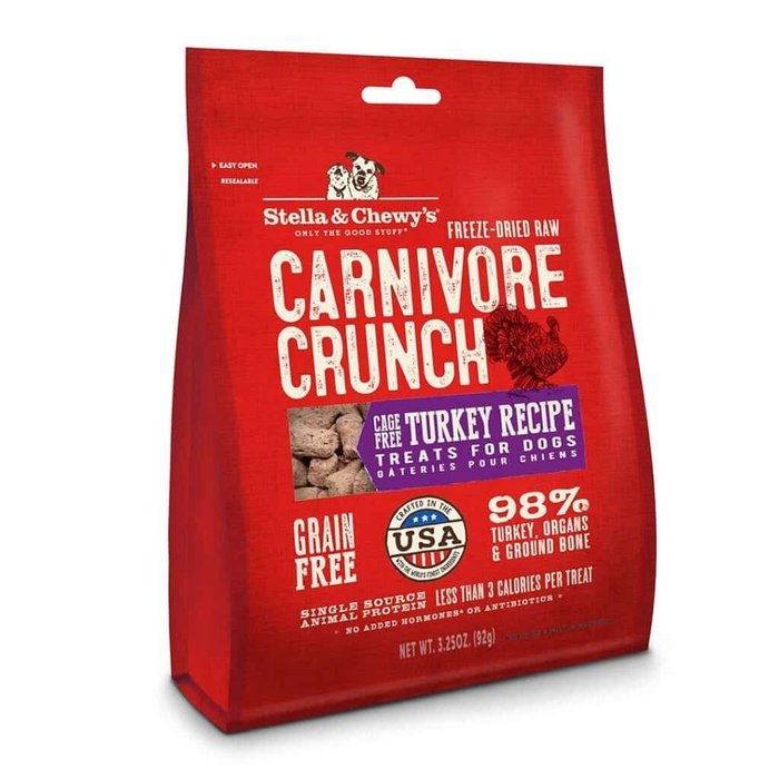 Stella & Chewy's Gâteries Gâteries Carnivore Crunch 98% dinde